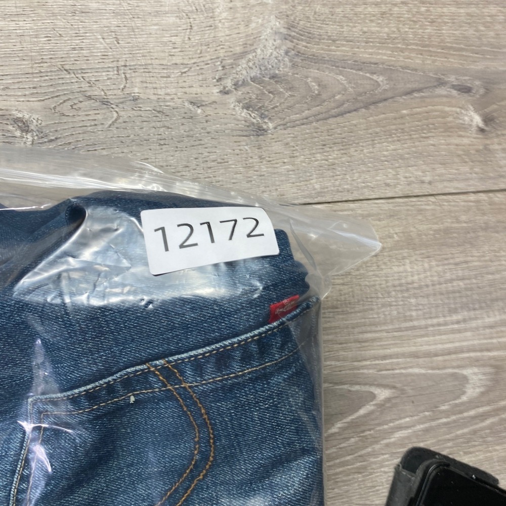 Levis Jeans 527 Low Boot Cut Mens 38x32 Blue Cotton Denim Slim Fit Casual - Picture 10 of 10